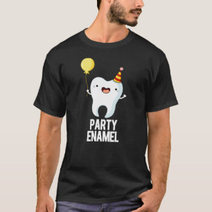 T-shirt Émail de fête Funny Dot Pun Dark BG