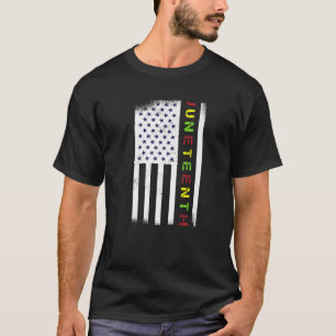 T-shirt Emancipation Junenth Drapeau du 4 juillet 1865 Anc