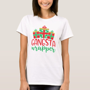 T-shirt Emballage de gangsta drôle de Noël Vacances Amusan