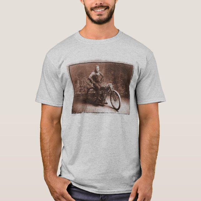 T-shirt Emballage de moto : Gagnant 100 MI. course, Norton (Devant)