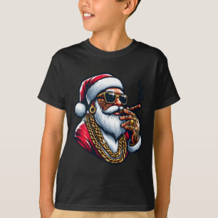 T-shirt Emballage Gangsta Drôle Cool Santa Gangster Pyjama
