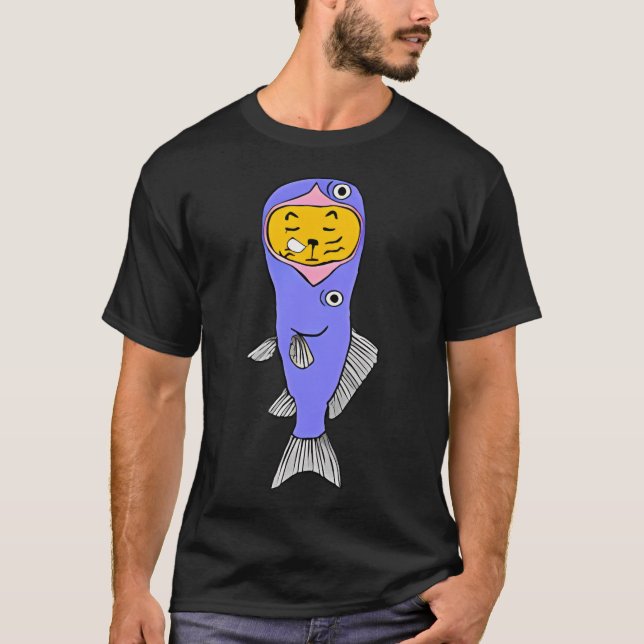 T-shirt Emballé dans du poisson (Devant)