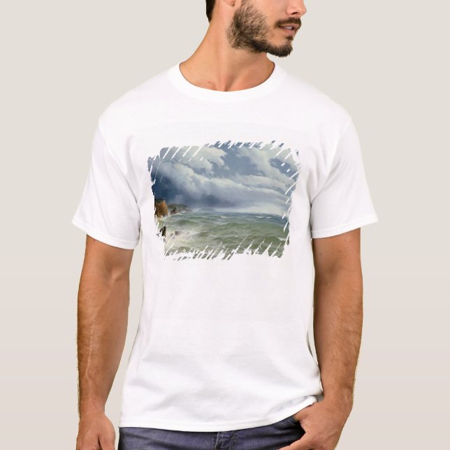 T-shirt Embarquant dans les mers ouvertes, 1882 (huile sur (Devant)