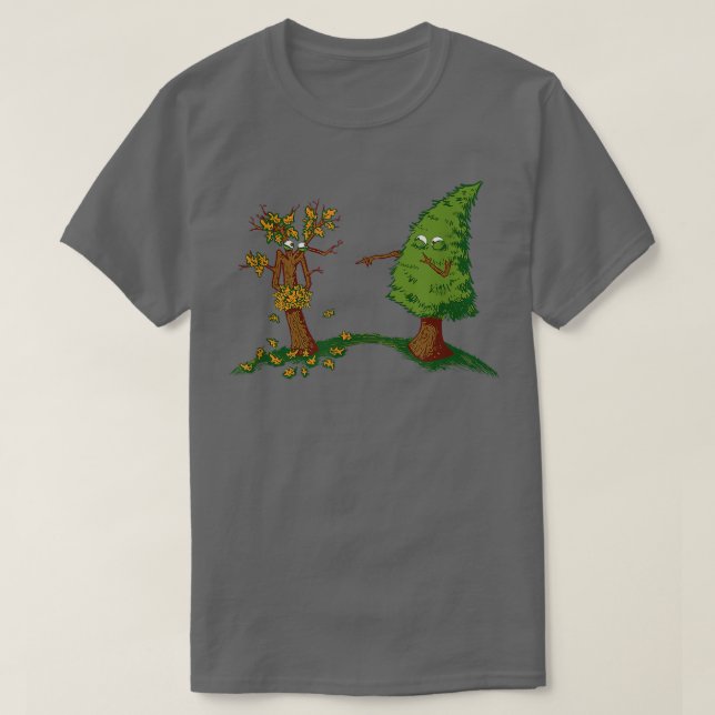 T-shirt Embarras d'automne Funny Tree51 (Design devant)