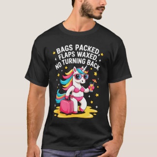 T-shirt Embarrassing Funny Unicorn Vacation Travel Adult H