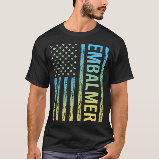 T-shirt Embaumeur Jaune Bleu (Devant)