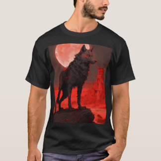 T-shirt Ember Wolf : Gardien du désert noir