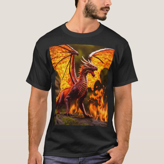 T-shirt Emberger le dragon (Devant)
