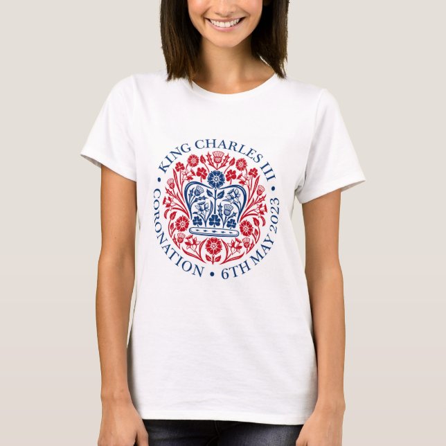 T-shirt Emblem du couronnement du roi Charles III (Devant)