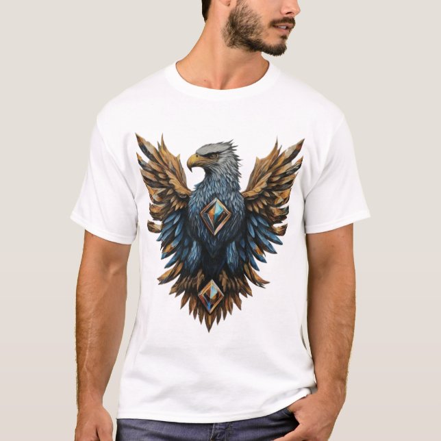 T-shirt Emblem Eagle en cristal de victoire (Devant)