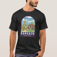 Emblème Bangkok Thaïlande Travel Retro