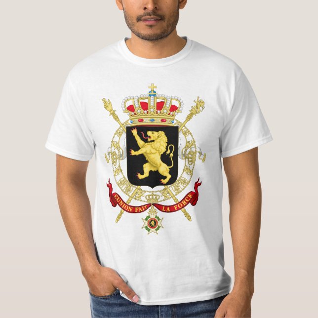 T-shirt Emblème belge - manteau des bras de la Belgique (Devant)
