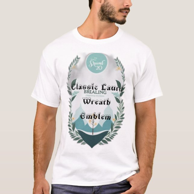 T-shirt Emblème classique de la couronne Laurel (Devant)