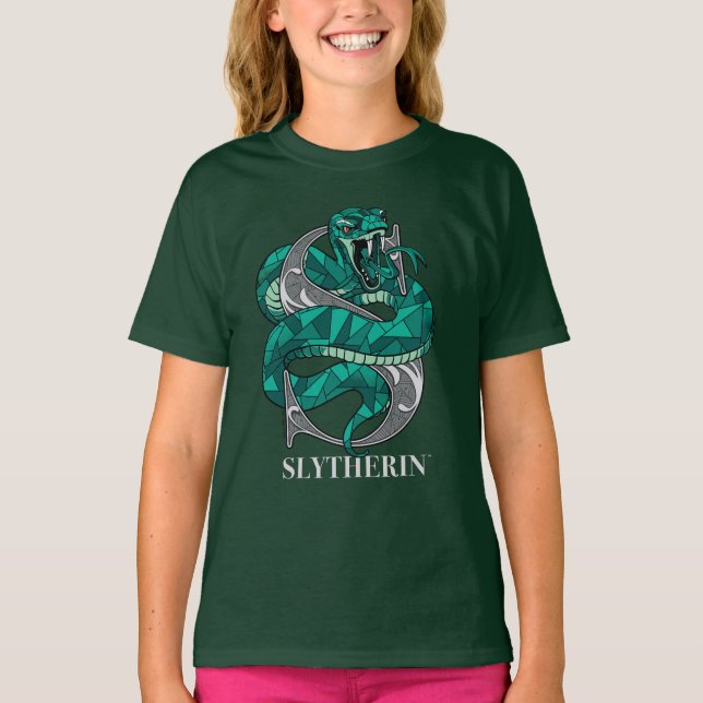 T-shirt Emblème croisé SLYTHERIN™ (Devant)