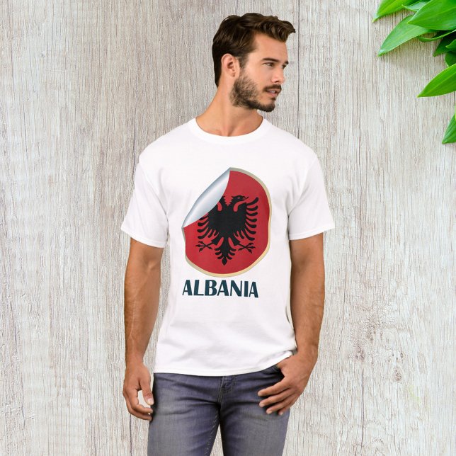 T-shirt Emblème d'aigle à tête double en Albanie (Créateur téléchargé)