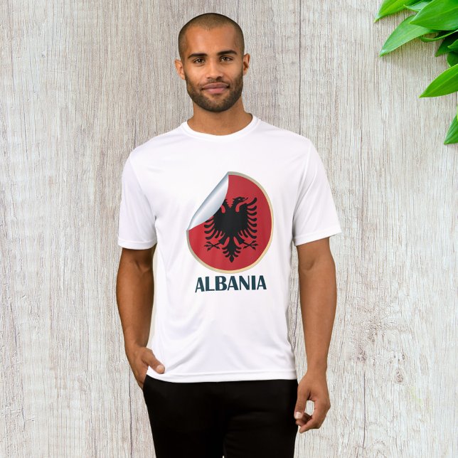 T-shirt Emblème d'aigle à tête double en Albanie (Créateur téléchargé)