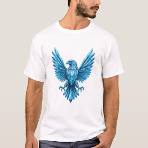T-shirt Emblème d'aigle de cristal - Symbole de liberté et