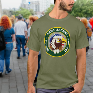 T-shirt Emblème d'aigle Drapeau USA DD 214 Anciens de l'