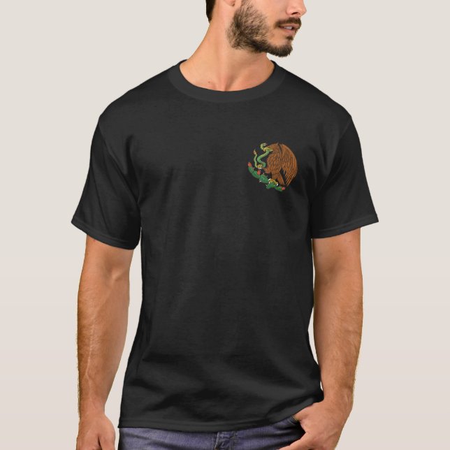 T-shirt Emblème d'aigle Mexique Drapeau mexicain Cinco De  (Devant)