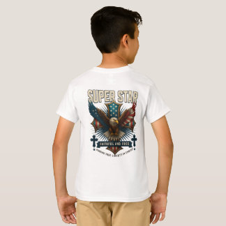 T-shirt Emblème d'aigle super étoile