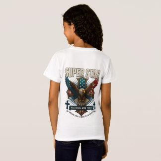 T-Shirt Emblème d'aigle super étoile