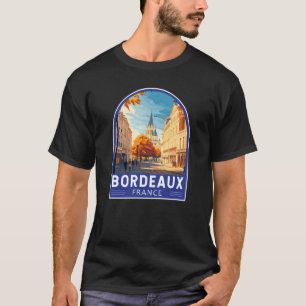 T-shirt Emblème d'Art Voyage de Bordeaux France