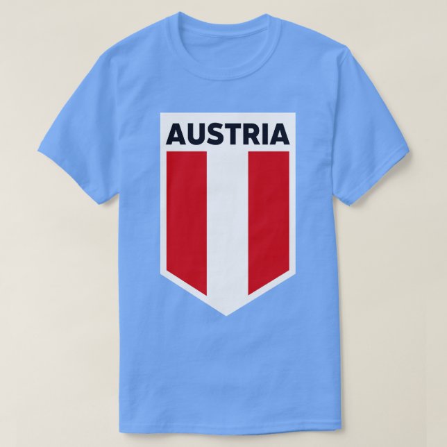 T-shirt Emblème d'Austria Flag (Design devant)