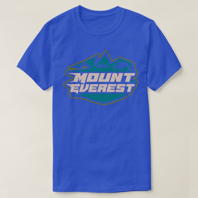 T-shirt emblème de badge du mont Everest (Design devant)
