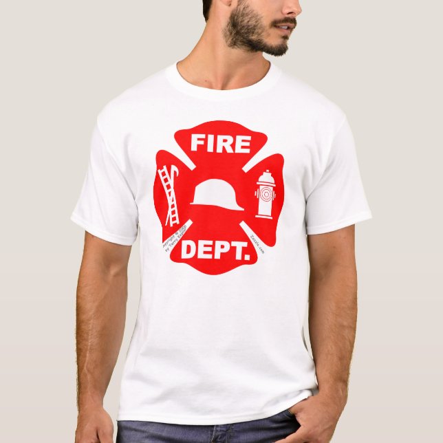 T-shirt Emblème de corps de sapeurs-pompiers - chemise (Devant)