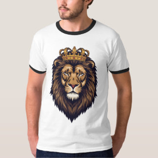 T-shirt Emblème de couronne de lion royal