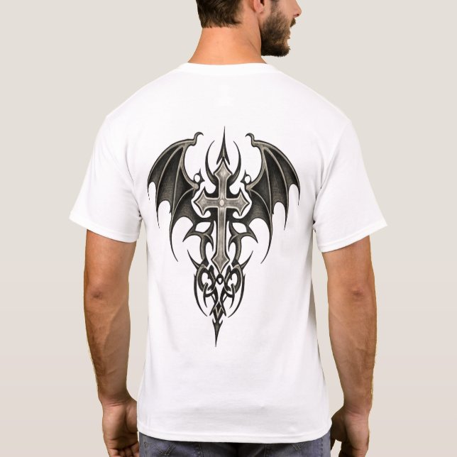 T-shirt Emblème de croix tribale (Dos)