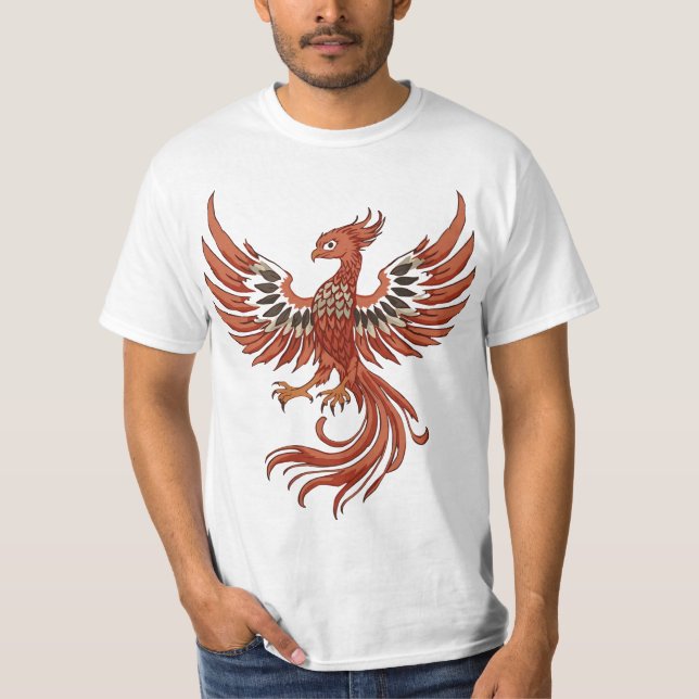 T-shirt Emblème de flamme Phoenix (Devant)