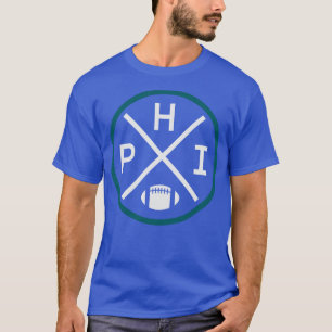 T-shirt Emblème de football de Philadelphie rétro PHI Vint