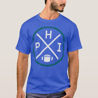 T-shirt Emblème de football de Philadelphie rétro PHI Vint