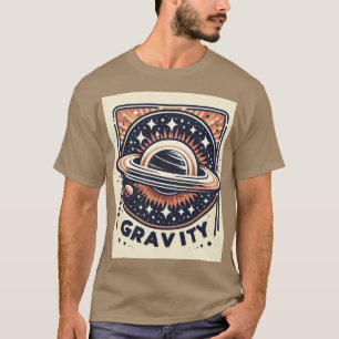 T-shirt Emblème de gravité cosmique Tee