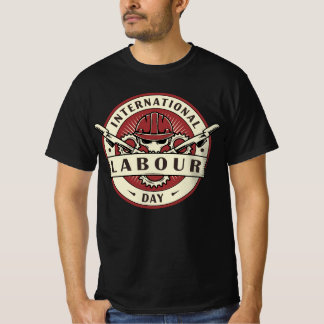 T-shirt emblème de la journée internationale du travail