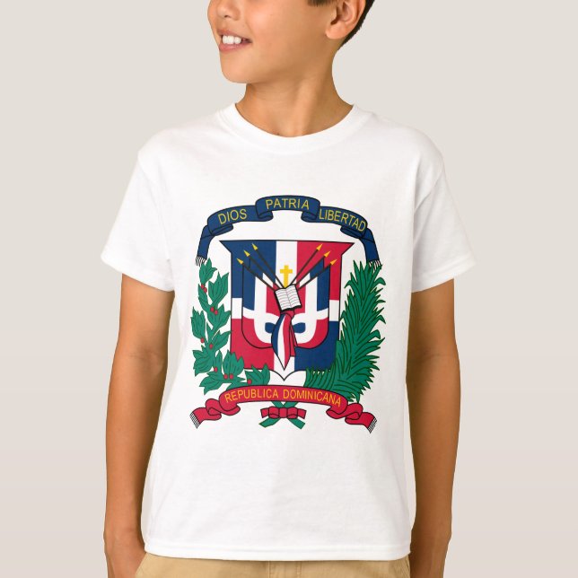 T-shirt emblème de la république dominicaine (Devant)