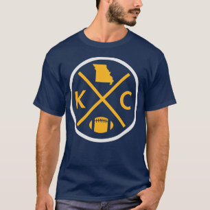 T-shirt Emblème de la ville de Kansas Vintage KC