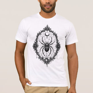 T-shirt Emblème de l'araignée gothique — Toile d'araignée