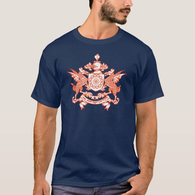 T-shirt Emblème de l'état de Sikkim - INDE (Devant)