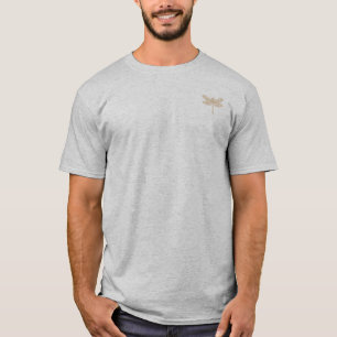 T-shirt Emblème de libellule en dentelle naturelle Bloss
