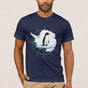 T-shirt Emblème de Manchot de l'Antarctique – Conception d