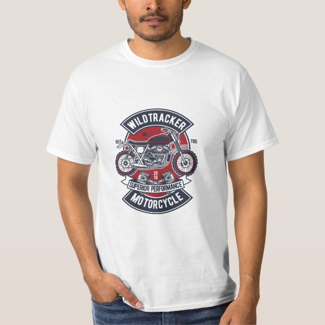 T-shirt Emblème de moto Wildtracker (Devant)
