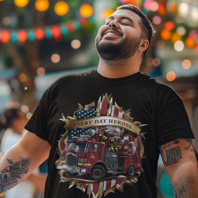 T-shirt Emblème des pompiers américains (Créateur téléchargé)
