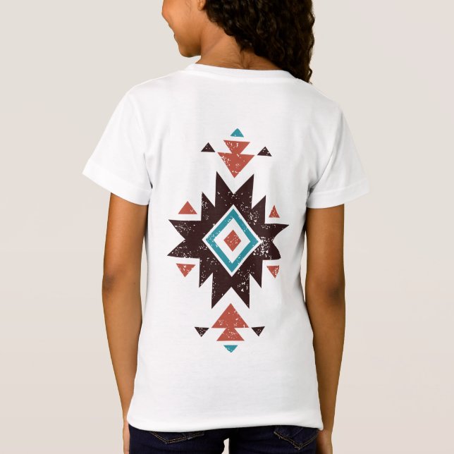 T-Shirt Emblème diamant boho (Dos)