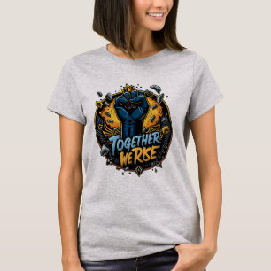 T-shirt emblème du 11e cercle avec bras verrouillé