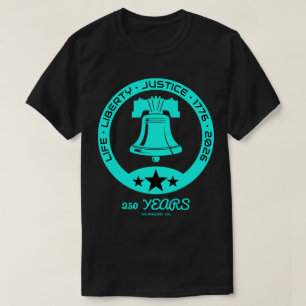 T-shirt Emblème du 250e anniversaire de la Liberty Bell, é