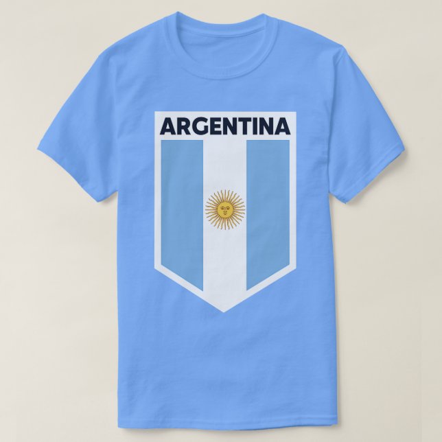 T-shirt Emblème du drapeau argentin (Design devant)