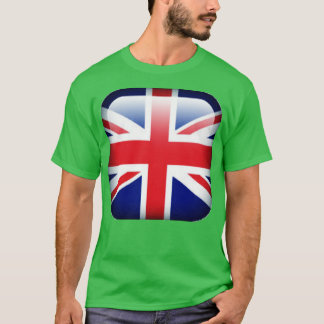 T-shirt Emblème du drapeau de style britannique rétro cool