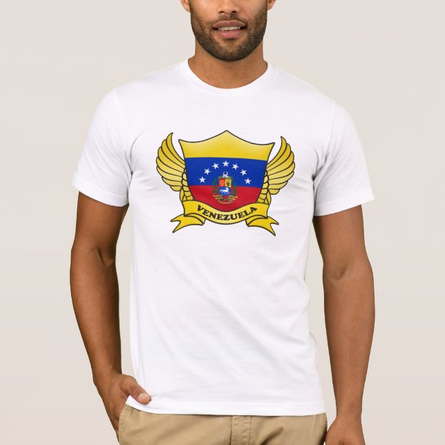 T-shirt Emblème du drapeau du Venezuela (Devant)